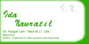 ida nawratil business card